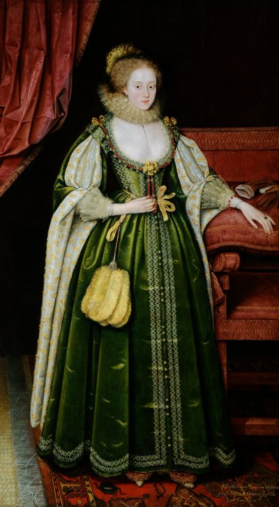 Portret van een dame door Marcus Gheeraerts