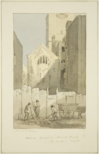 Ontdekking van het oostelijke raam van All Saints