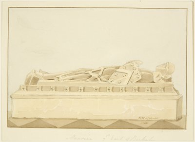 Beeld van Maurice, 7e graaf van Berkeley in de kathedraal van Bristol door Marcus H. Homes