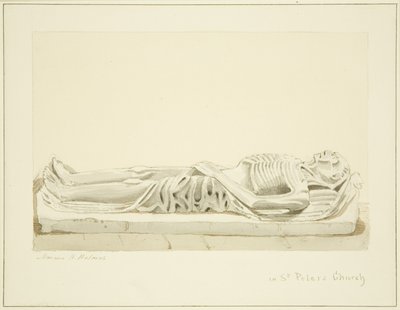 Beeld op een monument in St. Peter