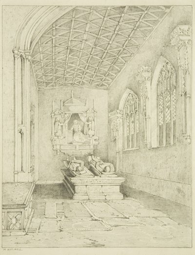 Monument in het zuidelijke schip van St. Mark