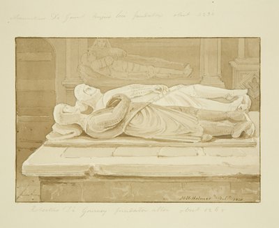 Monument van de Gourney en Gaunt in het oostelijke uiteinde van het zuidelijke schip van St. Mark