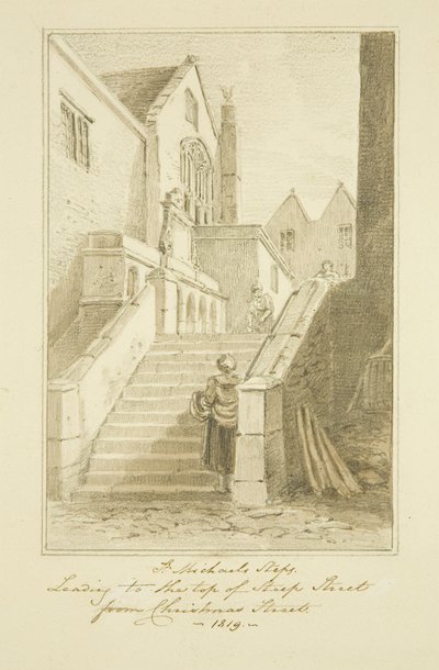 Queen Street [later Christmas Steps] door Marcus H. Homes
