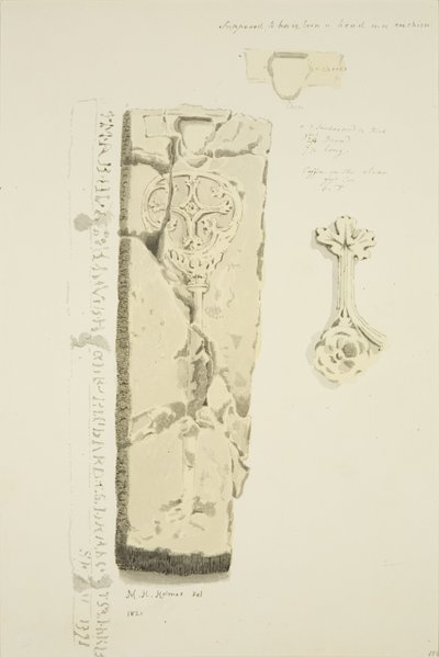 Graf gevonden in de muur van de crypte van St Nicholas door Marcus H. Homes