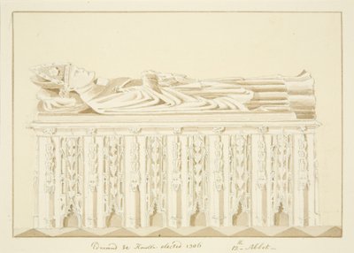 Graf van abt Knowles in de kathedraal van Bristol door Marcus H. Homes