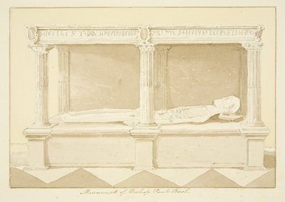 Graf van bisschop Paul Bush in de kathedraal van Bristol door Marcus H. Homes
