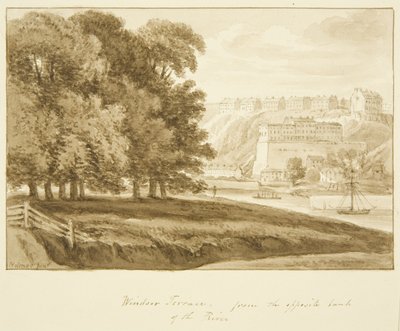 Windsor Terrace, Clifton, vanuit het zuiden van de Avon door Marcus H. Homes