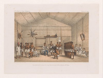Bezoek aan prins Ratsiba en bloedeed ceremonie door Marcus Jacob Goedkind