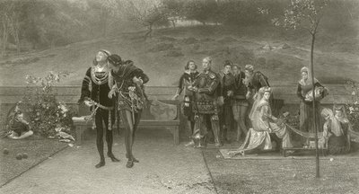 Edward II en Piers Gaveston door Marcus Stone