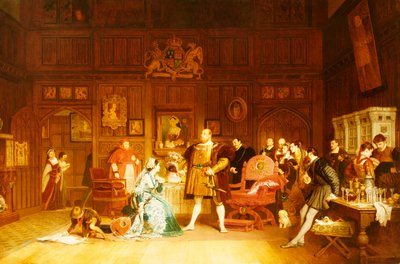 Hendrik VIII en Anne Boleyn geobserveerd door koningin Katherine, 1870 door Marcus Stone