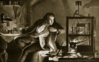 James Watt en de stoommachine, illustratie uit 