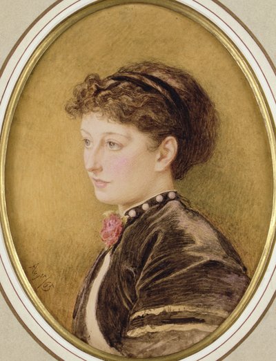 Kate Collins (geboren Dickens) 1865 door Marcus Stone