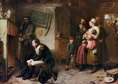 Op de weg van Waterloo naar Parijs door Marcus Stone