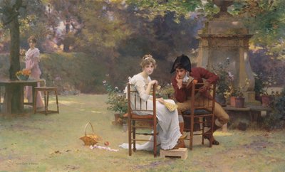 Twee is gezelschap, drie is geen, c.1892 door Marcus Stone