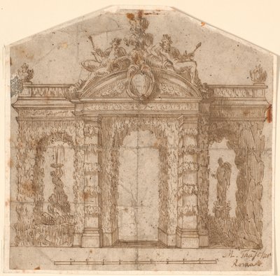 Architectonische tuindecoratie met fontein door Marcus Tuscher