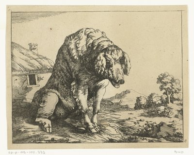 Zeug zittend op achterpoten door Marcus de Bye
