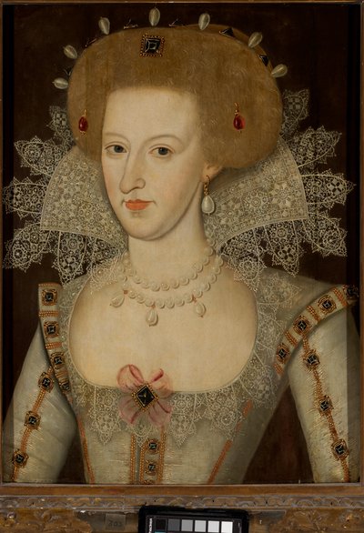 Anne van Denemarken, koningin van James I & VI (1574-1619) door Marcus the Younger (circle of) Gheeraerts