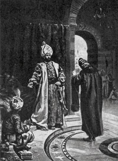 Joseph Nasi voor Selim (litho) door Margaret (after) Dovaston