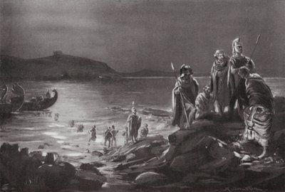 Terugkeer van de Oligarchen naar Samos (litho) door Margaret (after) Dovaston