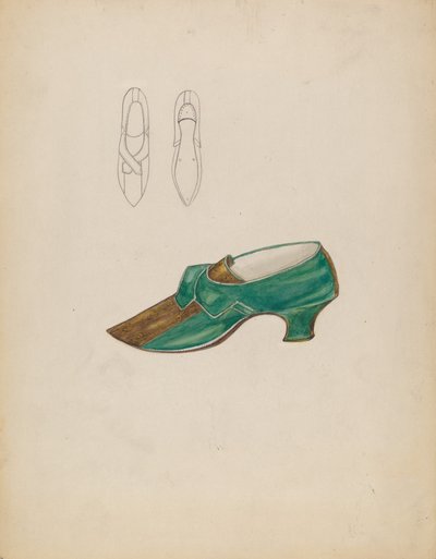 Pantoffels, ca. 1936 door Margaret Concha