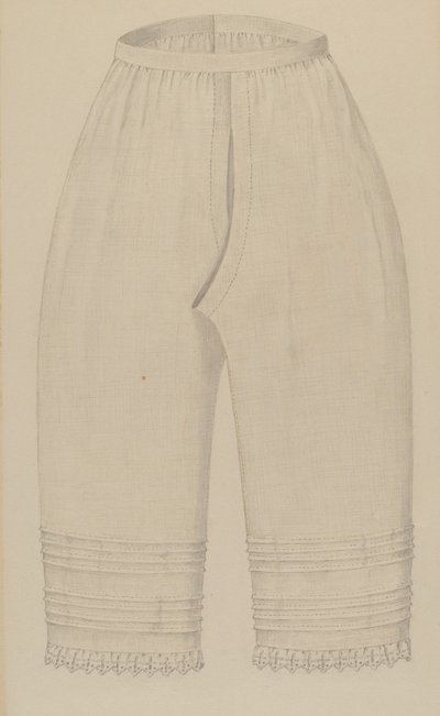 Vrouwenonderbroek, c. 1937 door Margaret Concha
