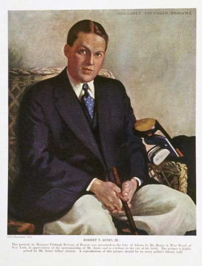 Portret van Bobby Jones door Margaret Fitzhugh Browne
