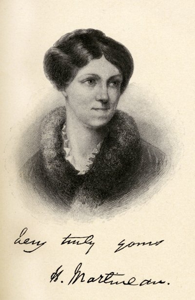 Harriet Martineau (1802-1876) illustratie uit 