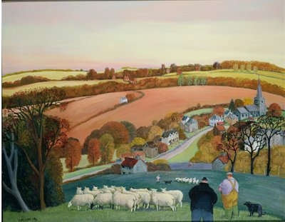 Herfstlandschap door Margaret Loxton
