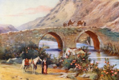 Brug over de Litani, Jisr el Kardeli door Margaret Thomas