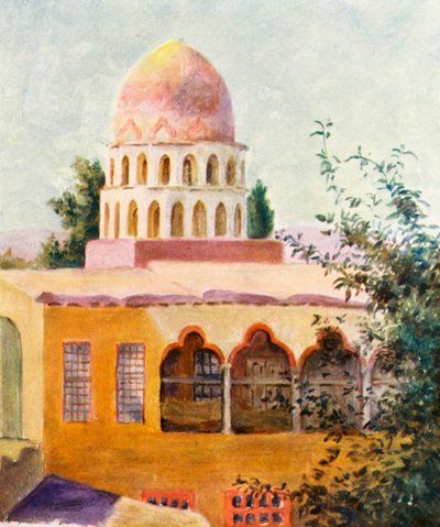 Moskee, Damascus door Margaret Thomas
