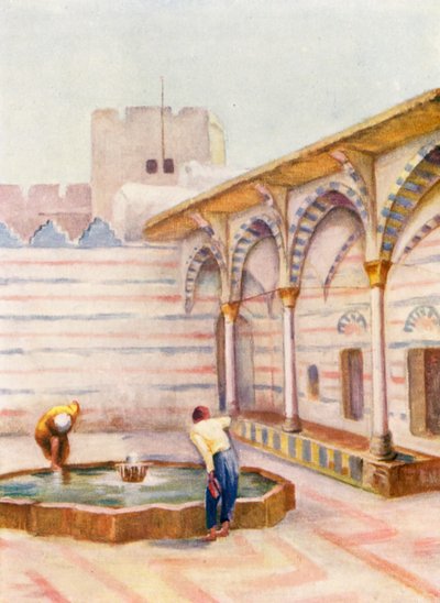 Moskee es Sinamiyeh, Damascus door Margaret Thomas