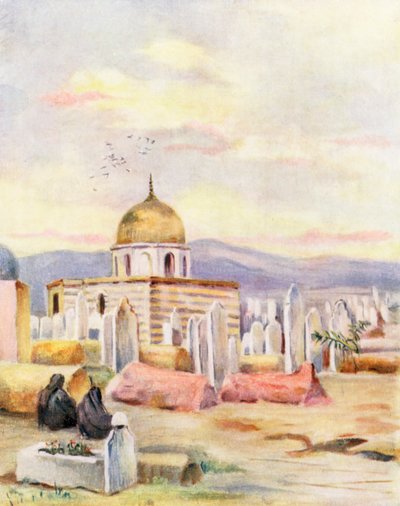 Graf van Sitti Fatmeh, Dochter van Mohammed, Meidan, Damascus door Margaret Thomas