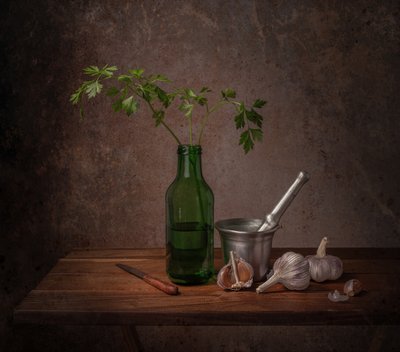 Ingrediënten voor een rustieke keuken door Margareth Perfoncio