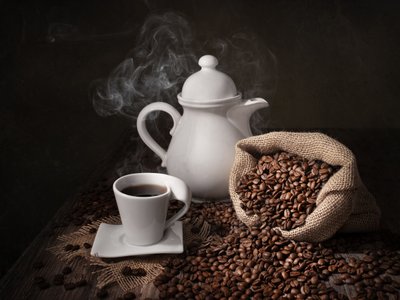 Ochtend met warme koffie door Margareth Perfoncio