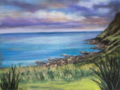 Een strand in Cornwall door Margo Starkey