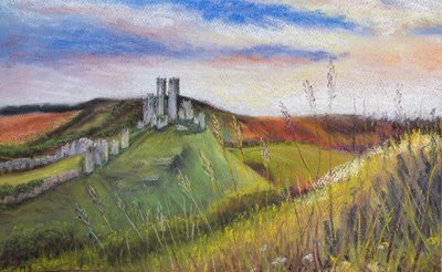 Corfe Castle door Margo Starkey