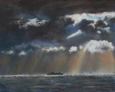 Buien op zee, 2022 door Margo Starkey