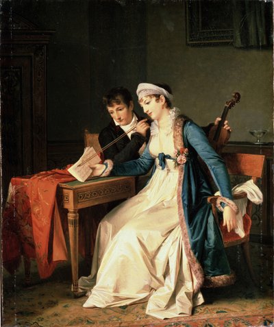 De Muziekles door Marguerite Gerard