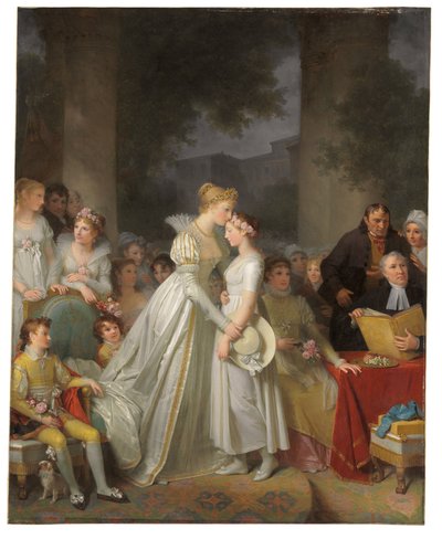 De kus van bescherming door de lokale kasteelvrouwe door Marguerite Gerard