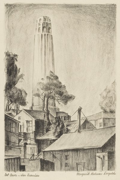 Coit Tower, San Francisco door Marguerite Redman Dorgeloh