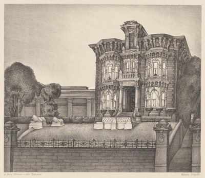M.H. van Young Mansion, San Francisco door Marguerite Redman Dorgeloh
