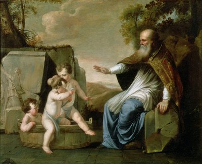 St. Nicolaas wekt drie kinderen tot leven door Marguerite de La Hyre
