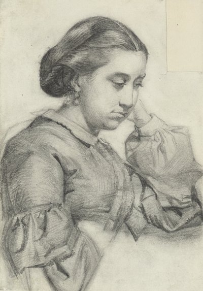 Buste van een jonge dame door Marià Fortuny Marsal