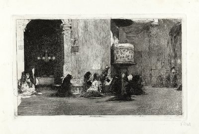 Interieur van de kerk van Sant Josep door Marià Fortuny Marsal