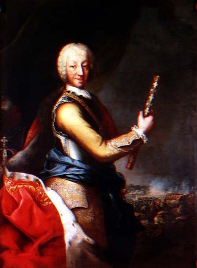 Portret van Carlo Emanuele III van Savoye, Koning van Sardinië (1701-73) door Maria Giovanna Battista Clementi