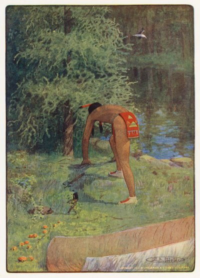 Illustratie voor Hiawatha door Longfellow door Maria Louise Kirk