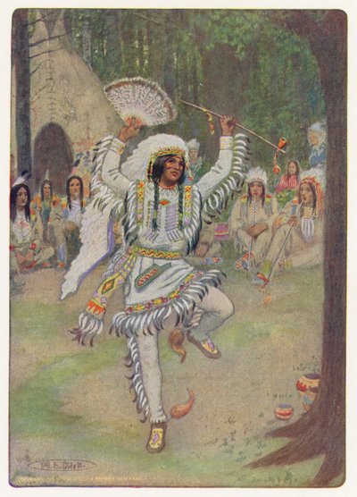 Illustratie voor Hiawatha door Longfellow door Maria Louise Kirk