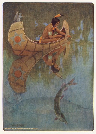 Illustratie voor Hiawatha door Longfellow door Maria Louise Kirk