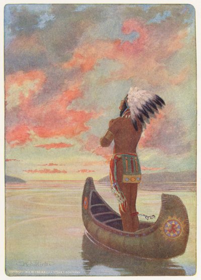 Illustratie voor Hiawatha door Longfellow door Maria Louise Kirk