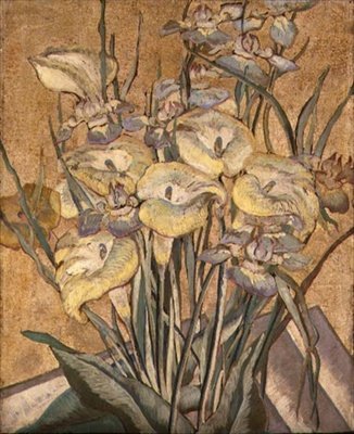 Iris en Calla Lelies, c.1890-1905 door Maria Oakey Dewing